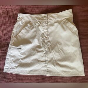 Cream Athletic Skort